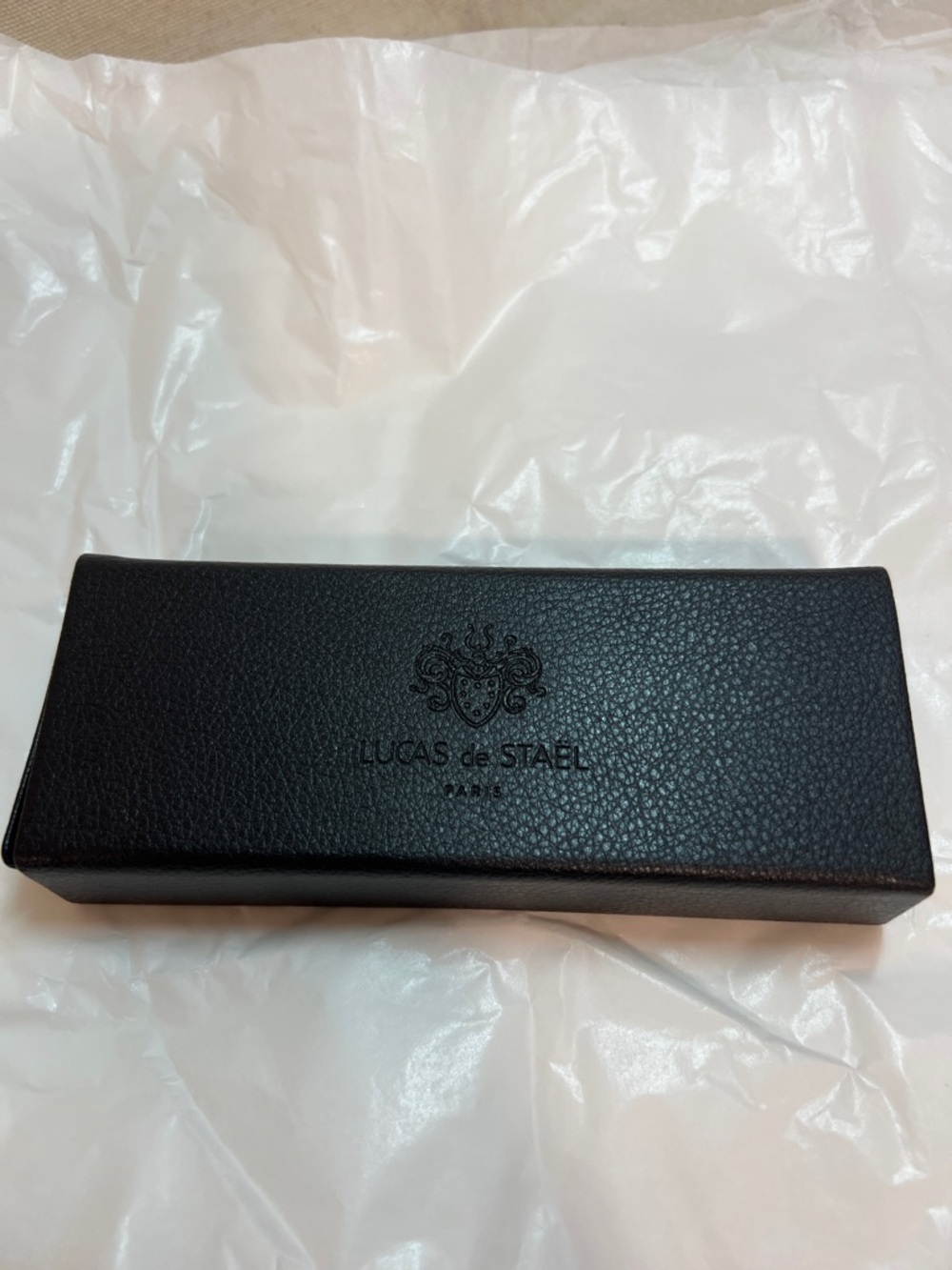 Black Eyewear Case — Protective Leatherette Sleeve